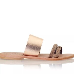 🆕 Joie Diani Banded Metallic Slide Sandal